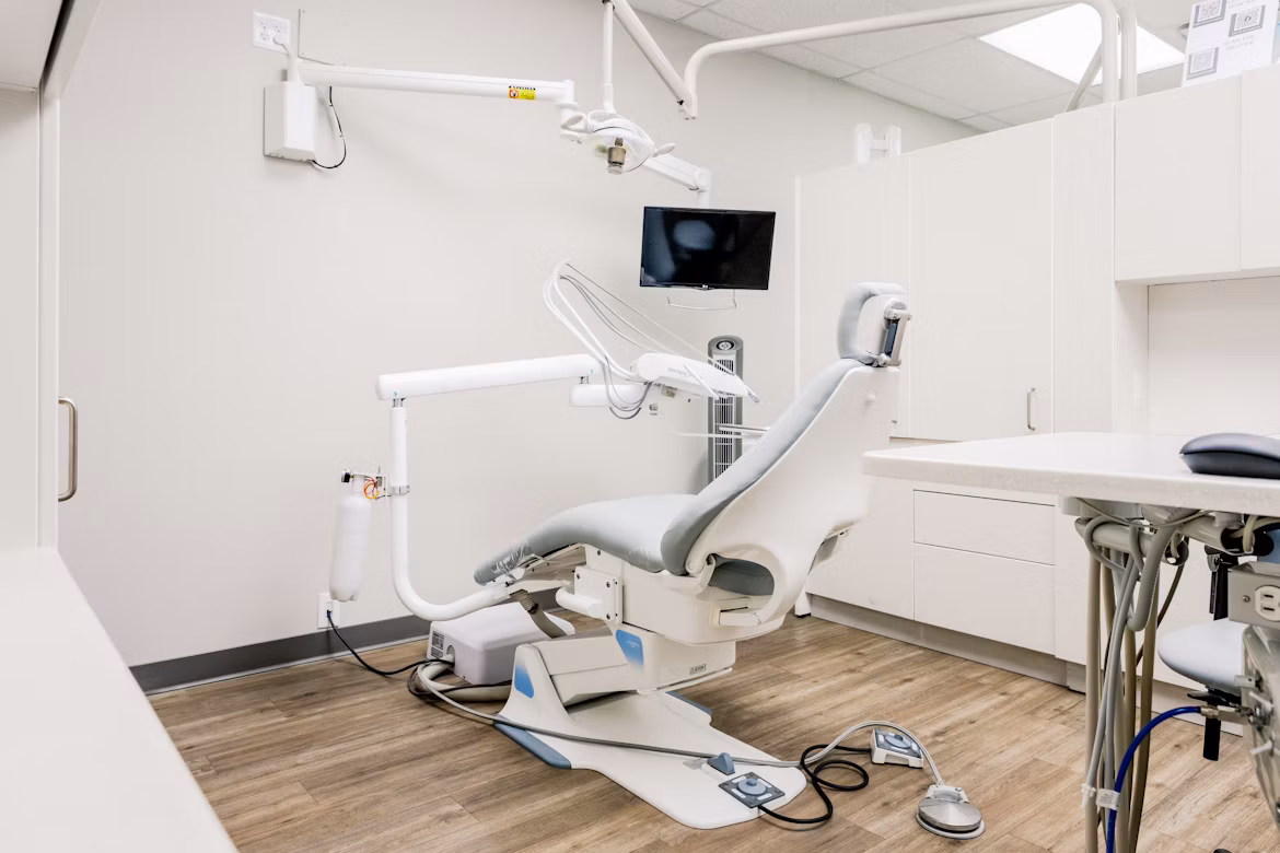 A calm, modern dental treatment room